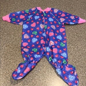 Vintage toddle time Footie Pajamas